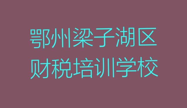 十大鄂州梁子湖区财税培训周末学校排名前五排行榜