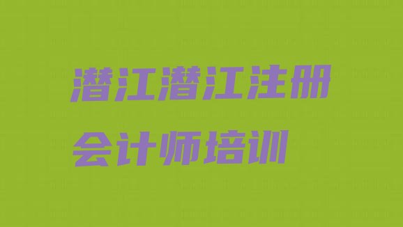 十大2024年9月潜江cpa培训哪家教的好排名前五排行榜